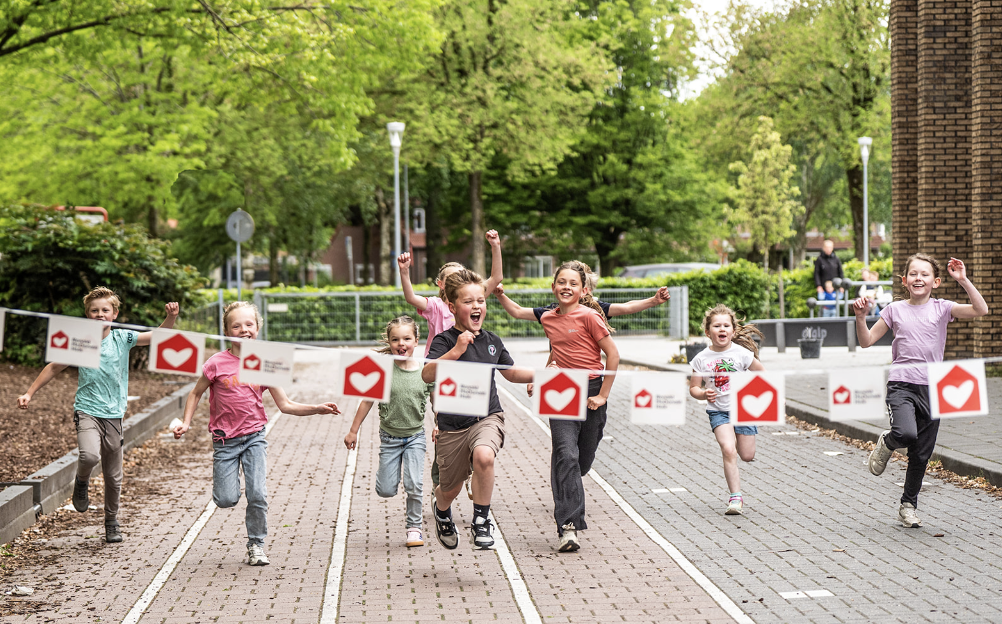 rennende kinderen