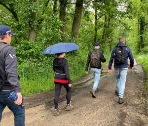 Wandeltraining op de natte Meinweg