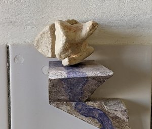 Tegen de Wand 2 (hout keramiek) E 60*