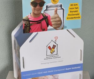 Doneerhuisje met foto