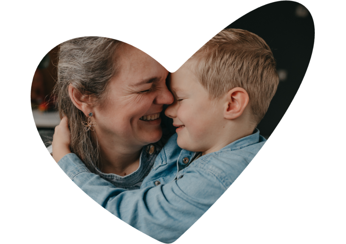 Mama en zoon